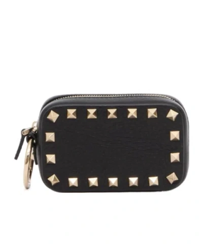 Valentino Garavani Rivet Clutch In Black