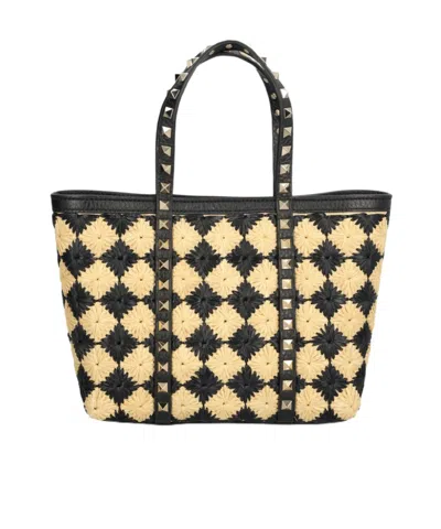 Valentino Garavani Rivet Crossbody Bag In Black