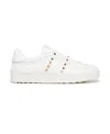 Valentino Rivet-decorated Casual Sneakers In White