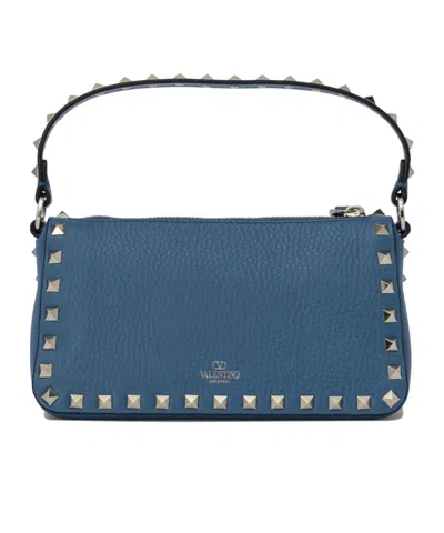 Valentino Garavani Rivet Handbag In Blue