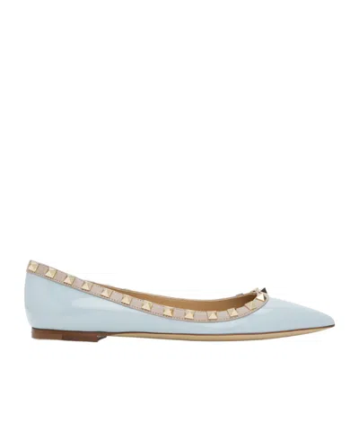 VALENTINO GARAVANI RIVET-POINTED FLATS