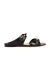 Valentino Garavani Rockstud Open Toe Sandals In Black
