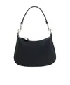 Valentino Rivet Zipper Shoulder Bag In Black