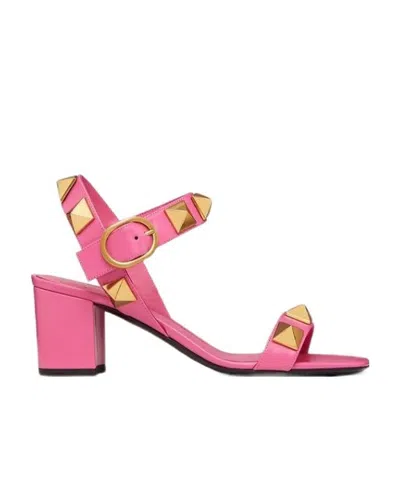 VALENTINO GARAVANI ROMAN STUD 90MM LEATHER SANDALS