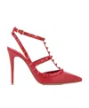 Valentino Garavani Rockstud Ankle Strap Pump With Tonal Studs 100 Mm Woman Rouge Pur 39.5