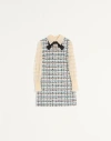 Valentino Garavani Embroidered Tweed Dress