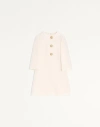 Valentino Robe Courte En Crêpe Couture Femme Ivoire 48