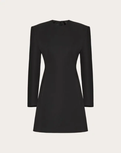 Valentino Robe Courte En Grisaille Femme Noir 44 In Black