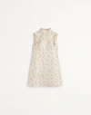 Valentino Robe Courte En Jacquard Lurex Garden Femme Multicolor 38 In Multicolor