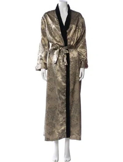 Pre-owned Valentino Robe In Gold