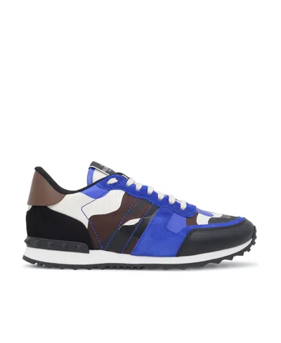 VALENTINO GARAVANI VALENTINO GARAVANI ROCKRUNNER CAMOUFLAGE LACE-UP SNEAKERS