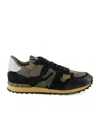 Valentino Sneaker Rockrunner Camouflage In Black