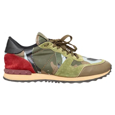 Pre-owned Valentino Garavani Valentino Rockrunner Sneakers - '20s In Brown