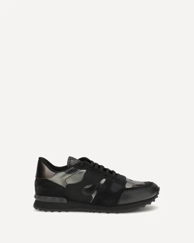 Valentino Garavani Rockrunner Sneakers In Black