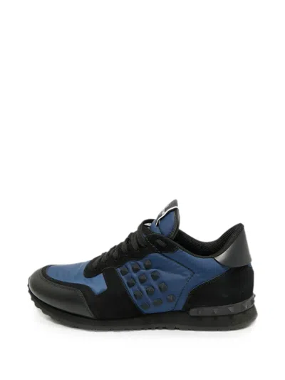 Pre-owned Valentino Garavani Rockrunner Sneakers In Black