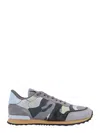 Valentino Rockrunner Camouflage Low-top Sneakers In Grey