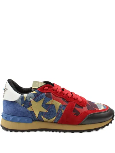 Pre-owned Valentino Garavani Rockrunner Star-print Sneakers