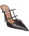 Valentino Garavani Rockstud Wispy Leather Slingback Pumps In 0no Nero