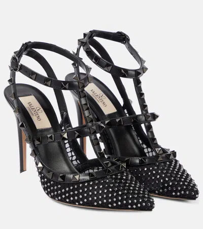VALENTINO GARAVANI ROCKSTUD 100 LEATHER PUMPS