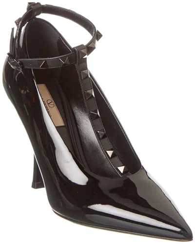 Valentino Garavani Rockstud 100 Patent Pump In Black