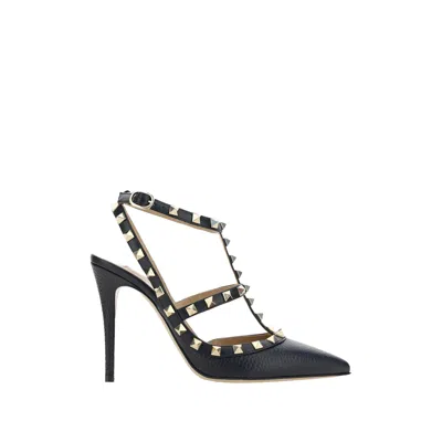 Valentino Garavani Rockstud 100 Pumps In Black