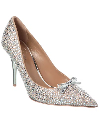Valentino Garavani Valentino Rockstud 100 Suede Pump In Beige