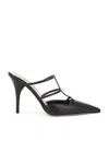 Valentino Rockstud Wispy Leather Slingback Pumps In Nero
