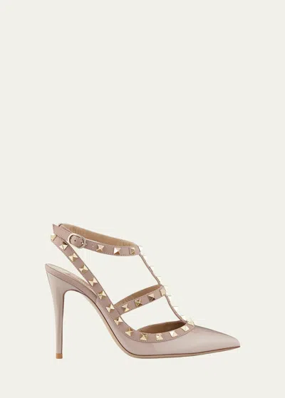 VALENTINO GARAVANI ROCKSTUD 100MM SLINGBACK HIGH-HEEL PUMPS