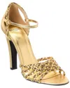 Valentino Rockstud 105 Leather Sandal In Animal Print