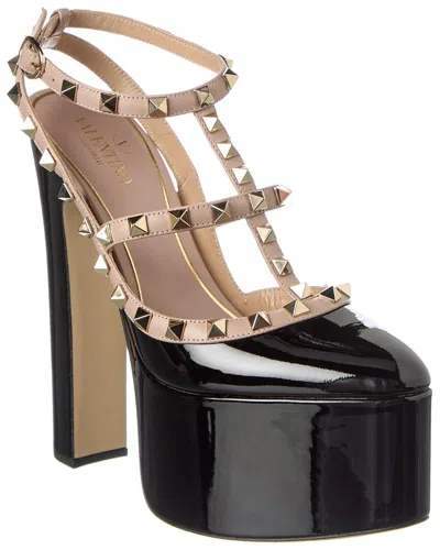 Valentino Garavani Valentino Rockstud 155 Patent Platform Pump In Black