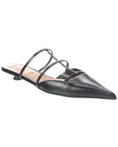 Valentino Garavani Valentino Rockstud 20 Leather Mule In Black