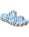 Valentino Sandalen Rockstud Torchon Mit Leder In Blue