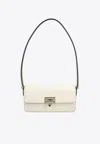 Valentino Rockstud 23 East-west Shoulder Bag In Ivory