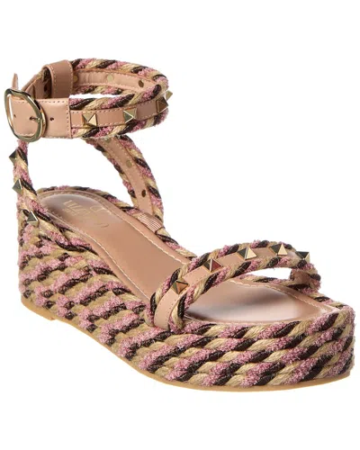 Valentino Garavani Plateausandalen Rockstud Torchon In Multicolor