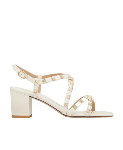 Valentino Garavani Rockstud Calfskin Sandal With Straps 60mm Woman Light Ivory 41.5