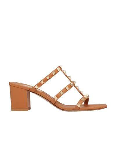 VALENTINO GARAVANI VALENTINO GARAVANI ROCKSTUD OPEN TOE CAGED MULES