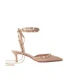Valentino Rockstud 60mm Patent-leather Pumps In Nude