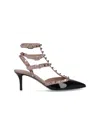 Valentino Rockstud Slingback Pumps In Black