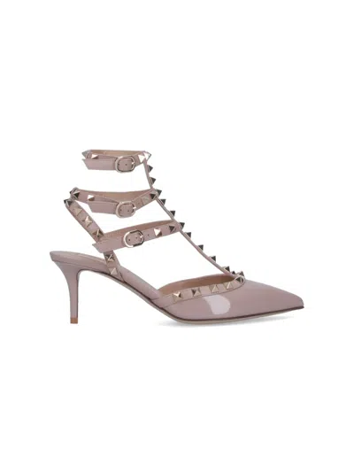 Valentino Garavani 'rockstud 65' Slingback Pumps In Pink