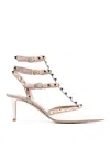 Valentino Garavani Rockstud 65mm Caged Pumps In White