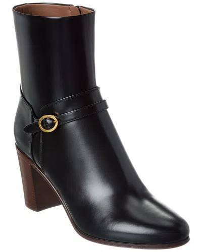 Valentino Garavani Valentino Rockstud 75 Leather Boot In Animal Print