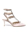 Valentino Garavani Rockstud 75mm Pumps In Nude
