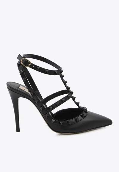 Valentino Garavani Rockstud 95 Nappa Leather Pumps In Multi