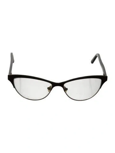 Pre-owned Valentino Garavani Rockstud Accents Cat-eye Eyeglasses In Brown