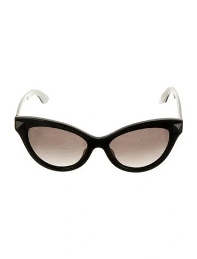 Pre-owned Valentino Rockstud Accents Cat-eye Sunglasses In Multi