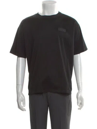 Pre-owned Valentino Rockstud Accents Crew Neck T-shirt In Black