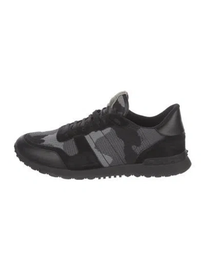 Pre-owned Valentino Garavani Rockstud Accents Patterned Sneakers In Multi