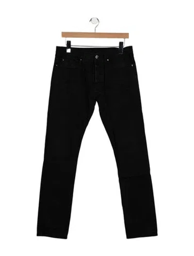 Pre-owned Valentino Rockstud Accents Skinny Jeans In Black