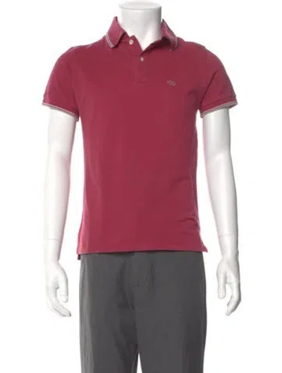 Pre-owned Valentino Rockstud Accents Striped Shirt In Pink