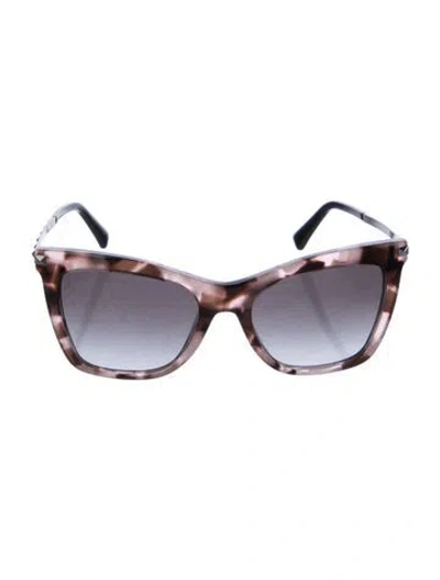 Pre-owned Valentino Rockstud Accents Wayfarer Sunglasses In Pink